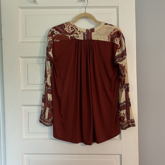 Anthropologie Tiny Rust Boho Design Tunic Top - Picture 4 of 4